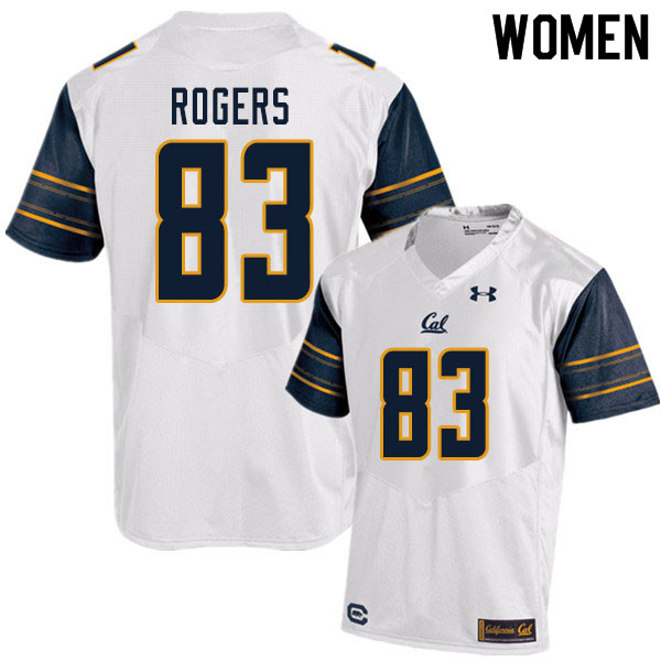 Women #83 Chris Rogers Cal Bears UA College Football Jerseys Sale-White - Click Image to Close